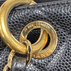 Chanel Grand Shopping Tote (GST) in Black Caviar Leather with Gold Hardware