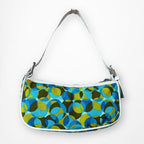 Celine Polka Dot Canvas Shoulder Bag