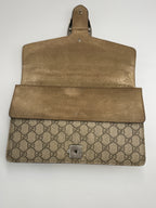 Gucci Dionysus GG Supreme Medium Shoulder Bag Brown