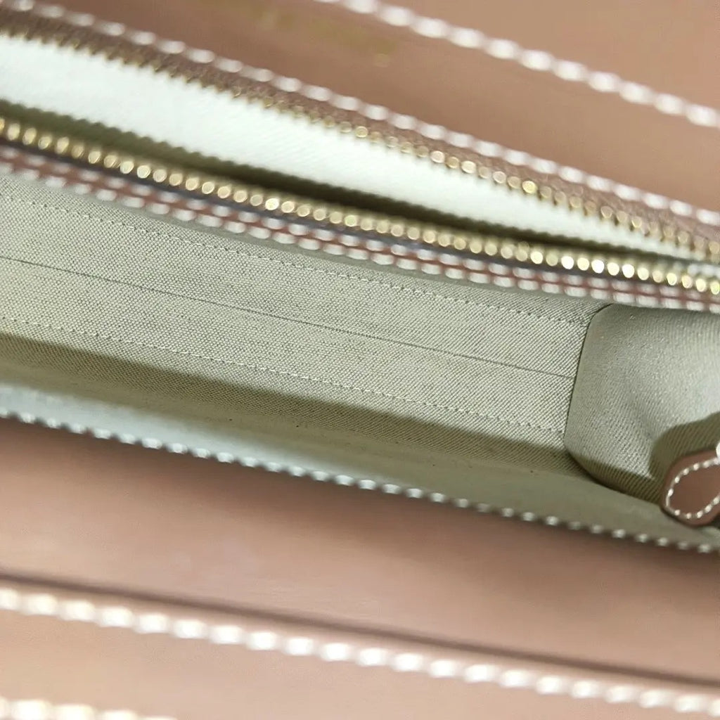Pre-loved Burberry Mini Canvas Pocket Top Handle Bag