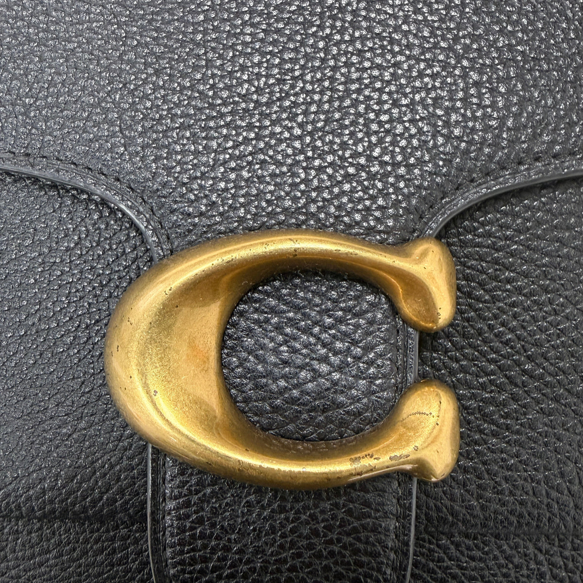 Coach Black Leather Tabby 26 Shoulder Bag