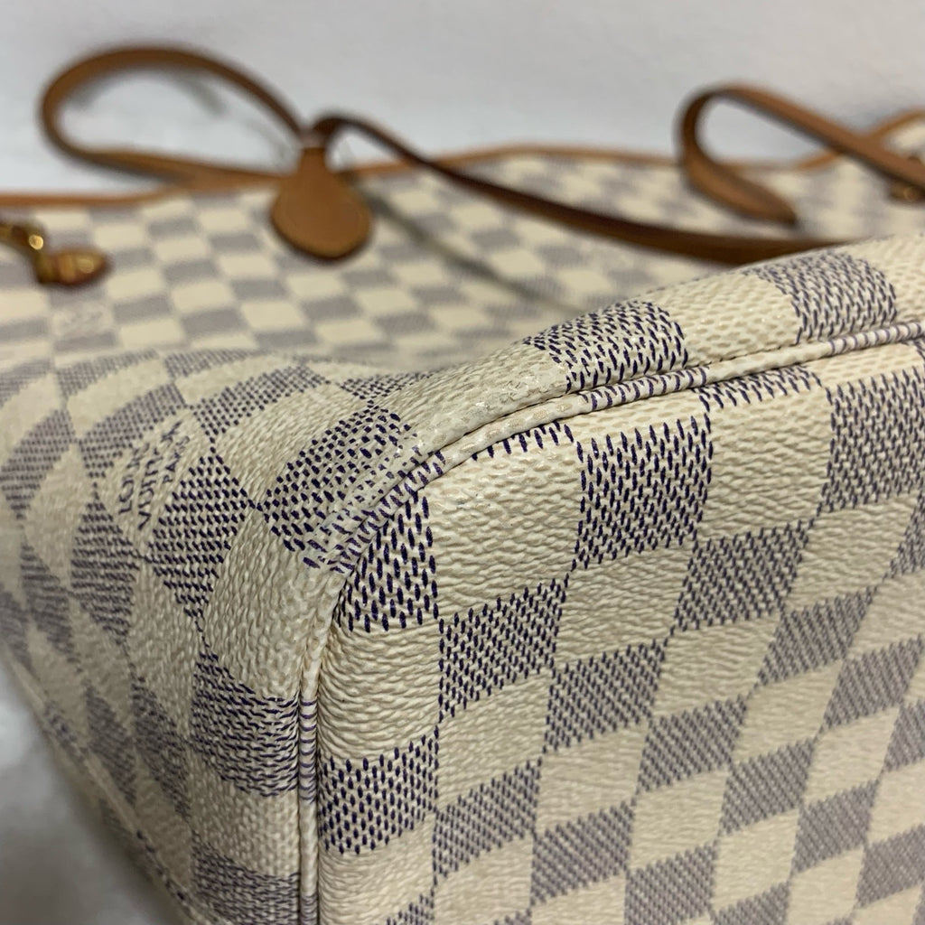 Louis Vuitton Neverfull Damier Azur MM Tote Bag