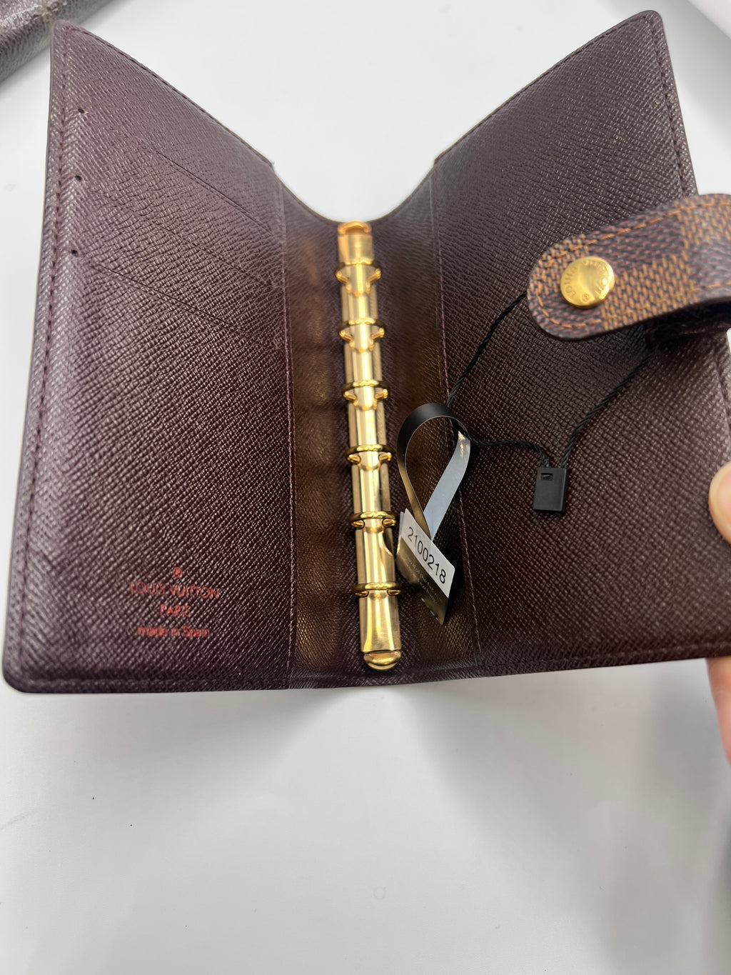 Louis Vuitton Damier Ebene Small Ring Agenda PM Cover