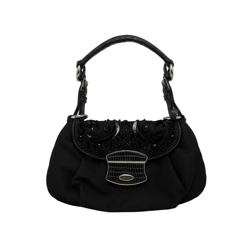 Prada Black Runway Shoulder Bag- Pre-owned