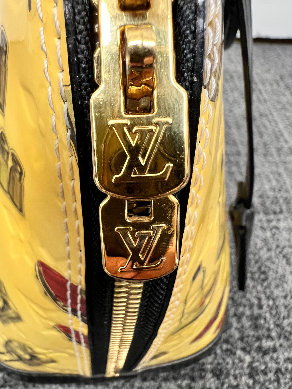 Louis Vuitton Monogram Vernis "Stickers" Alma PM