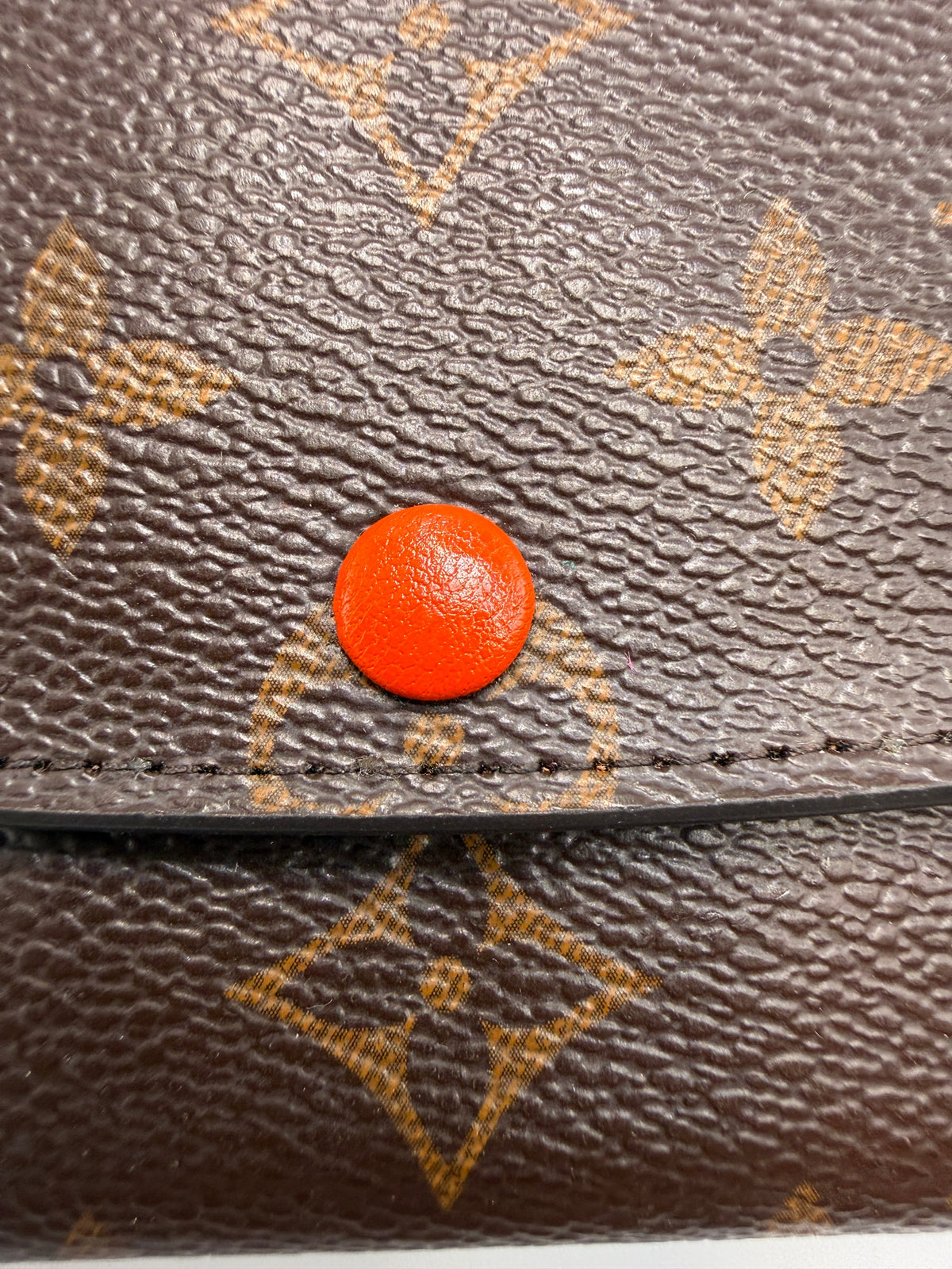 Pre-owned (orange) Louis Vuitton Rose Ballerine Monogram Zippy Wallet - Classic Long Wallet
