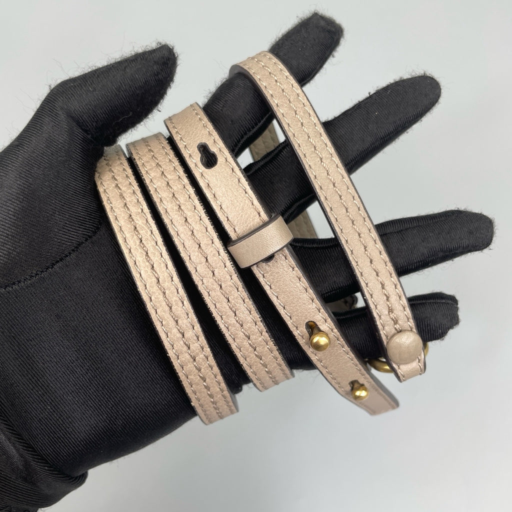 Chloé Small Nile Bracelet Bag in Motty Grey Calfskin & Suede