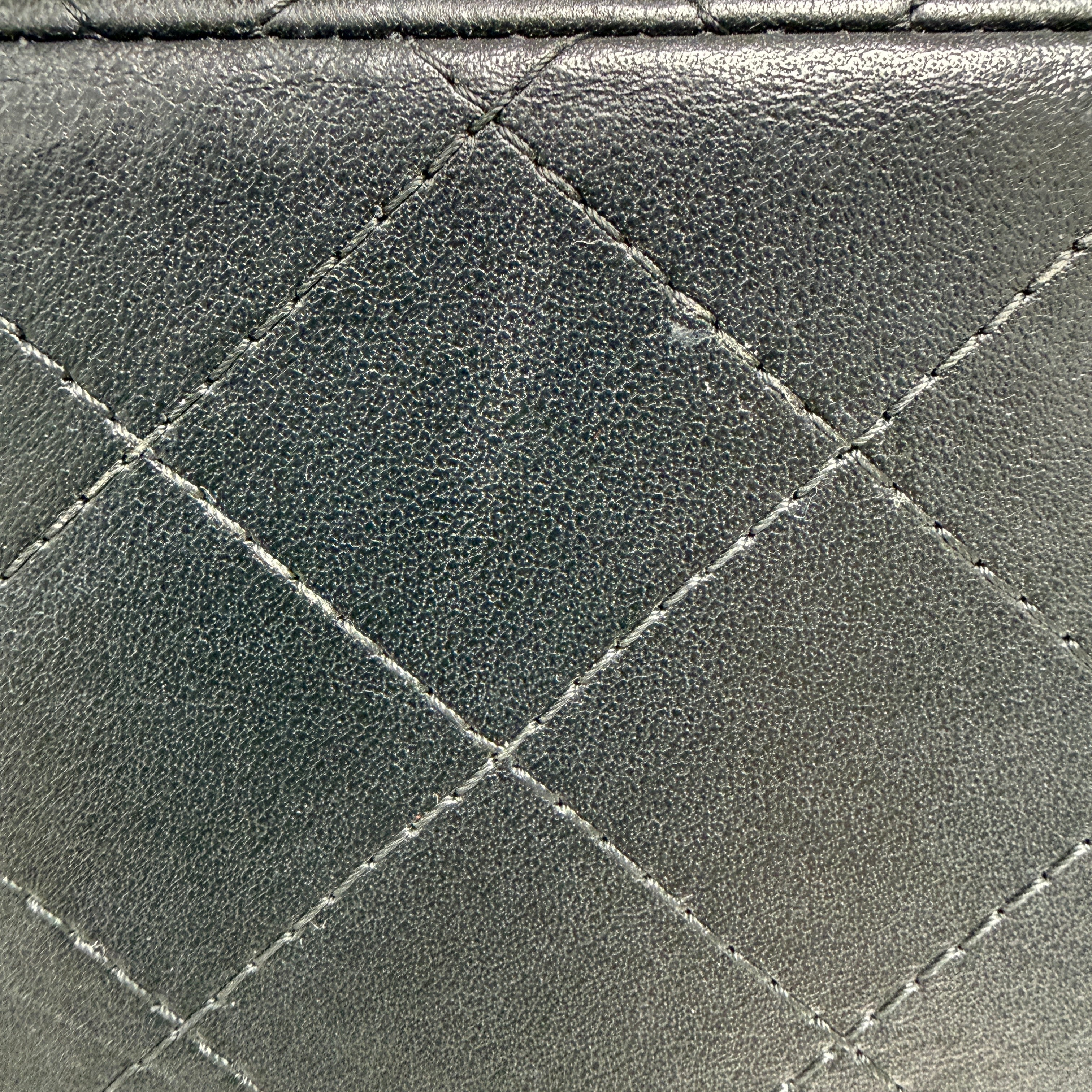Chanel Classic Square Mini Flap Bag in Black Lambskin with Gold Hardware