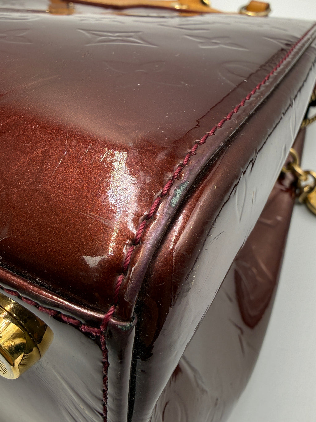 Louis Vuitton Brea MM Monogram Vernis Leather Bag – Amarante