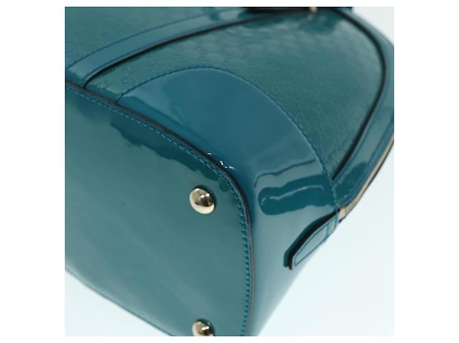 Gucci Micro Guccissima Dome Bag Blue Leather