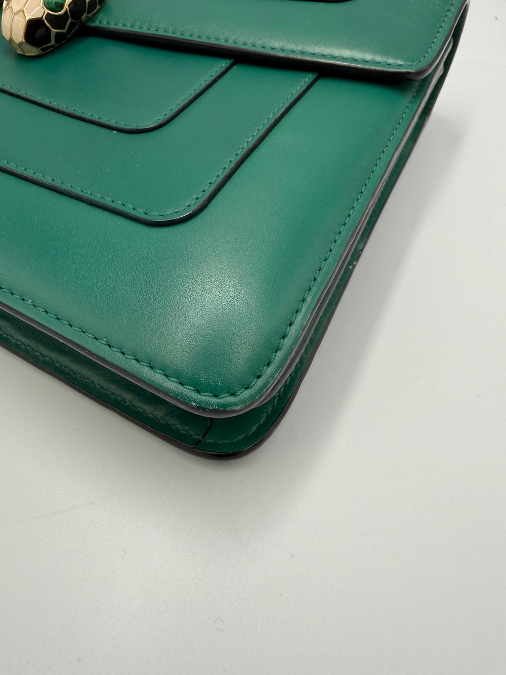 Bvlgari Serpenti Forever Crossbody Bag - Emerald Green Calf Leather