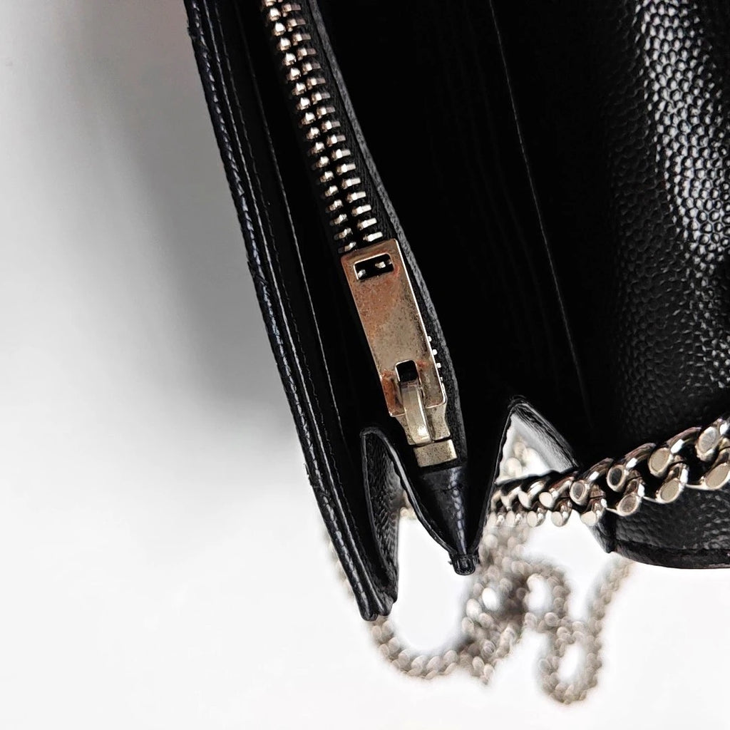 Ysl Matelass Chain Wallet