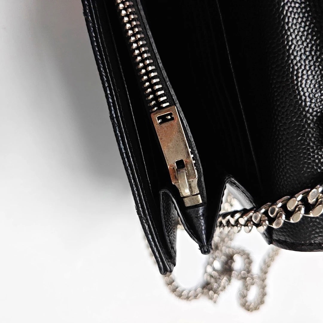Ysl Matelass Chain Wallet