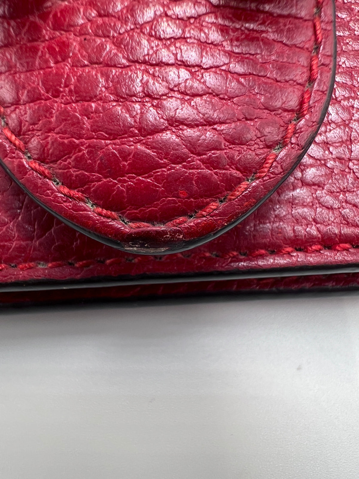 Gucci Dionysus Crystal-Embellished Medium Shoulder Bag in Red Grain Leather
