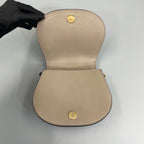 Chloé Small Nile Bracelet Bag in Motty Grey Calfskin & Suede