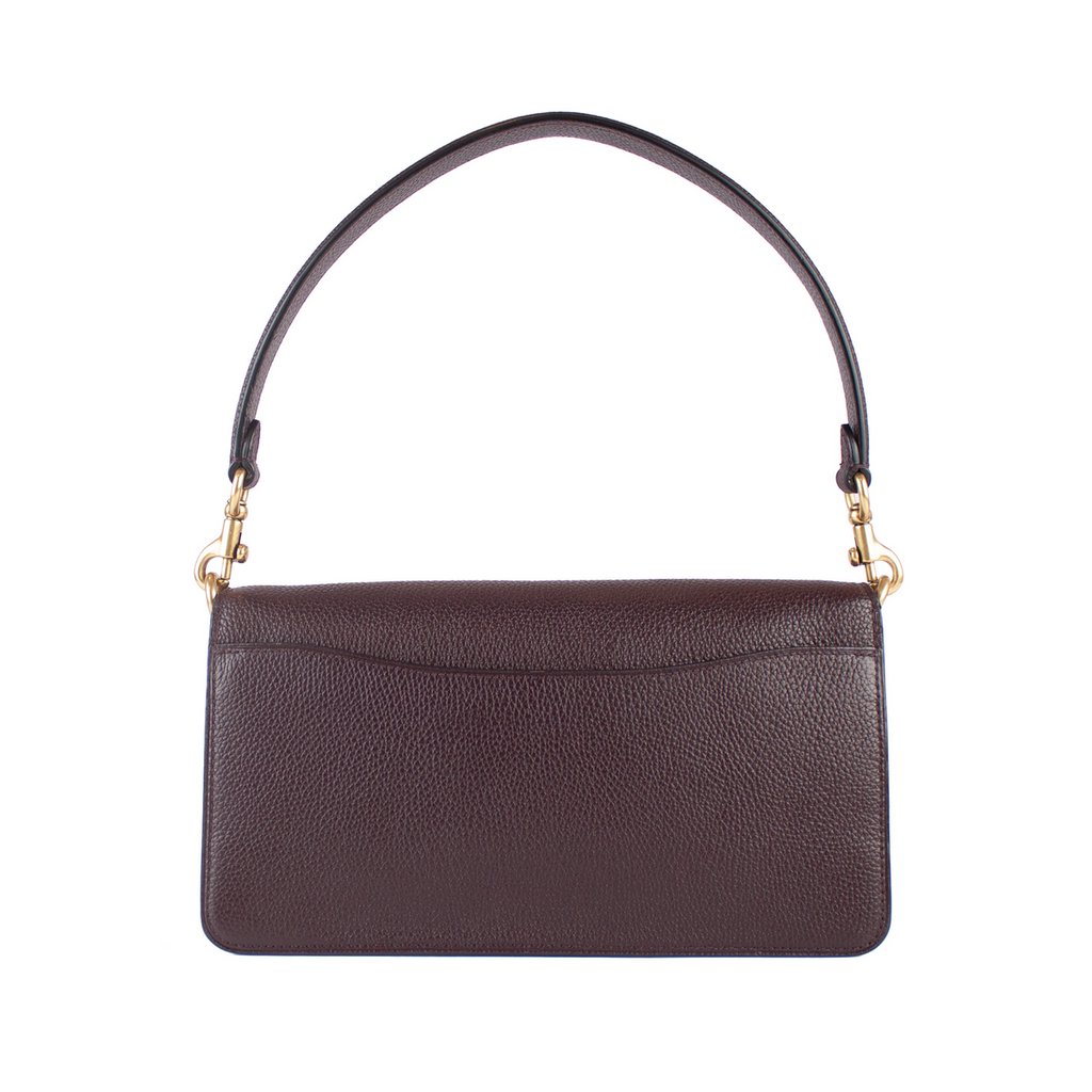 Rare Coach Tabby Shoulder Bag 26 – Burgundy Leather & Suede with Crystal 'C' Buckle