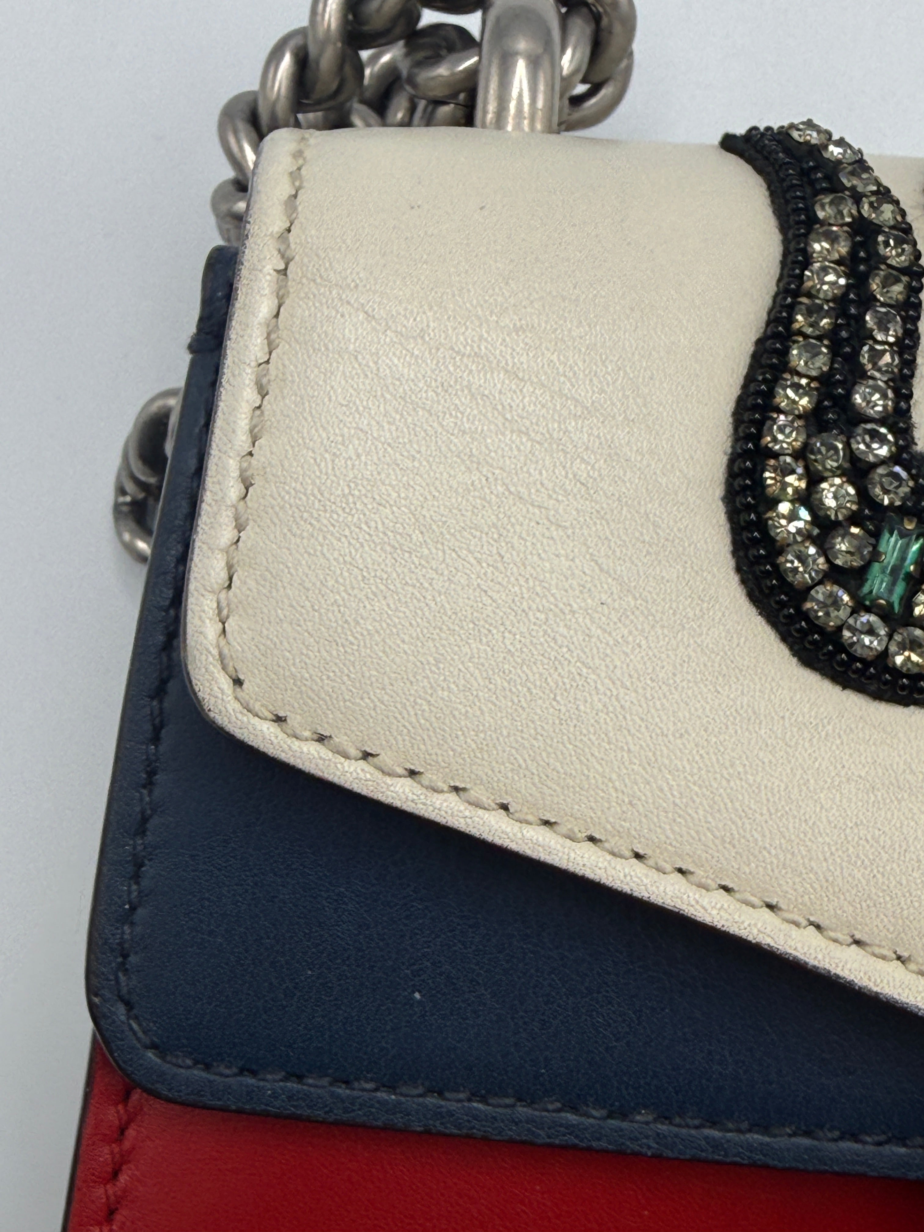 Gucci Dionysus Small Crystal-Embellished Snake Bag