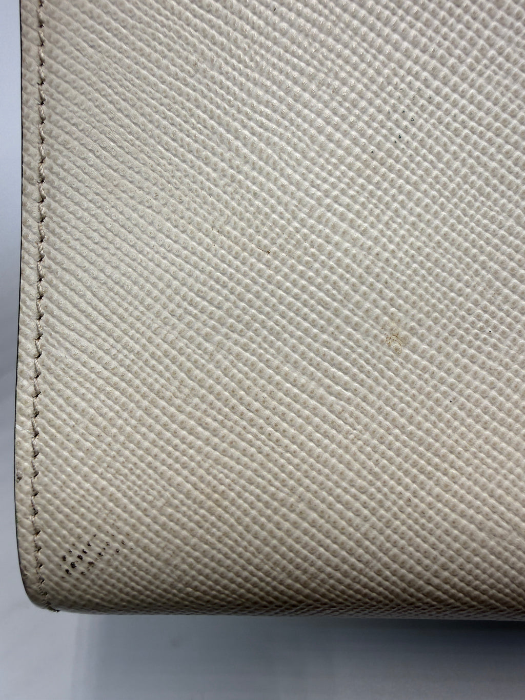 Prada Saffiano Cuir Small Double Bag (Monochrome) in Off-White / Chalk (Talco)