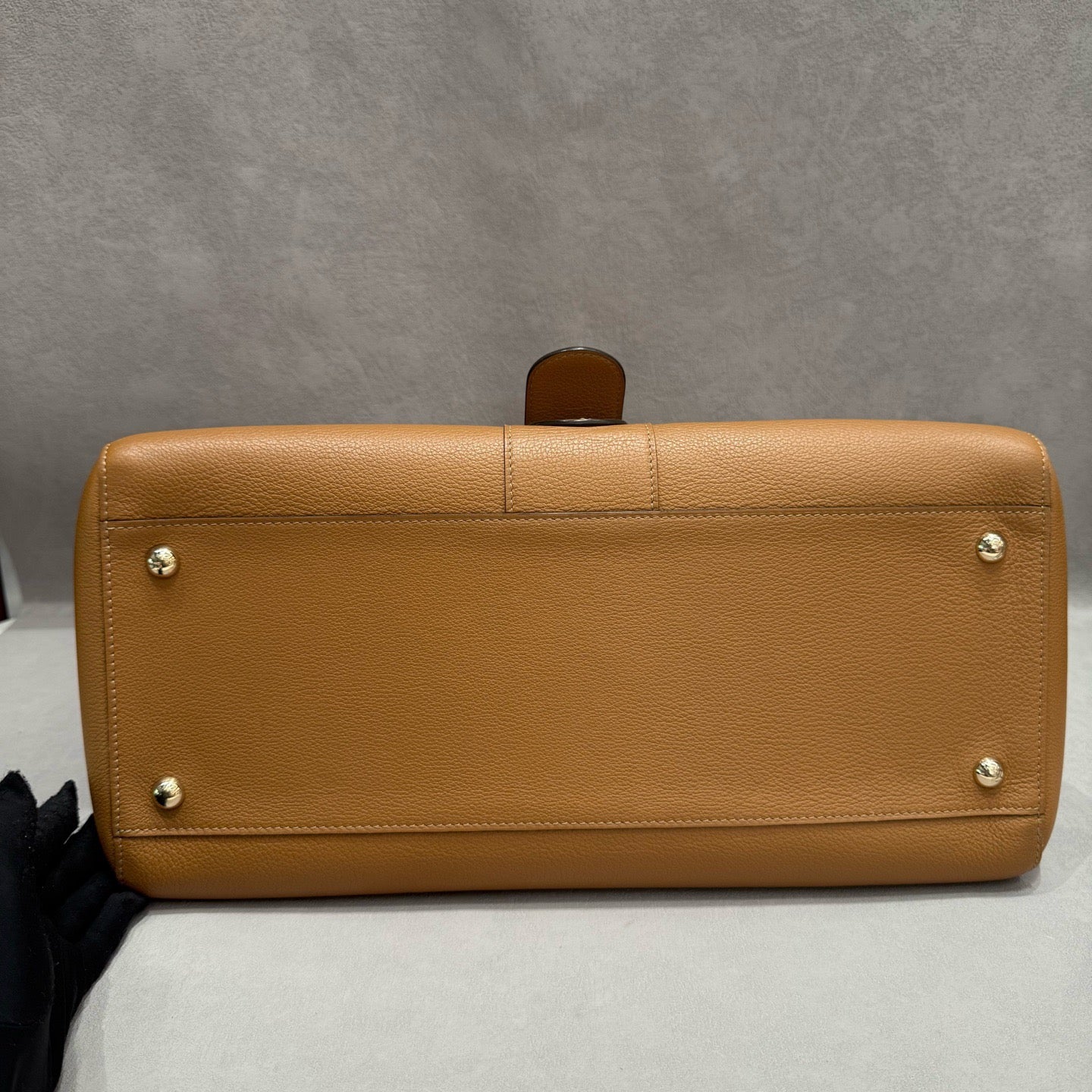 Delvaux Brillant East/West Handbag in Tan Box Calf Leather