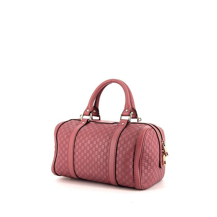 Gucci Micro Guccissima Joy Boston Bag Pink Calfskin Leather