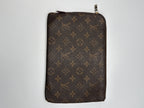 Vintage Louis Vuitton Monogram Pouch - Toiletry Case with Red Interior