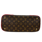 Louis Vuitton Flandrin Bag in Monogram Canvas and Red Calfskin