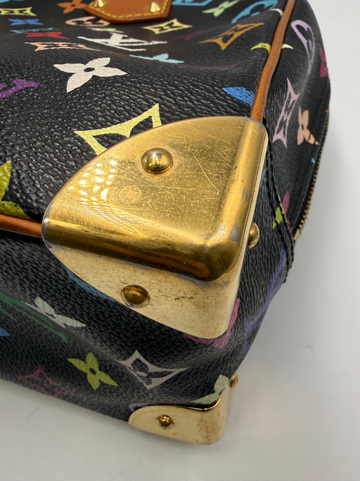 Louis Vuitton x Takashi Murakami Monogram Multicolore Trouville in Noir