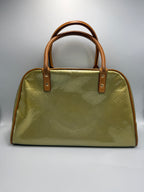 Louis Vuitton Monogram Vernis Soufflot / Tompkins Square Satchel in Bronze