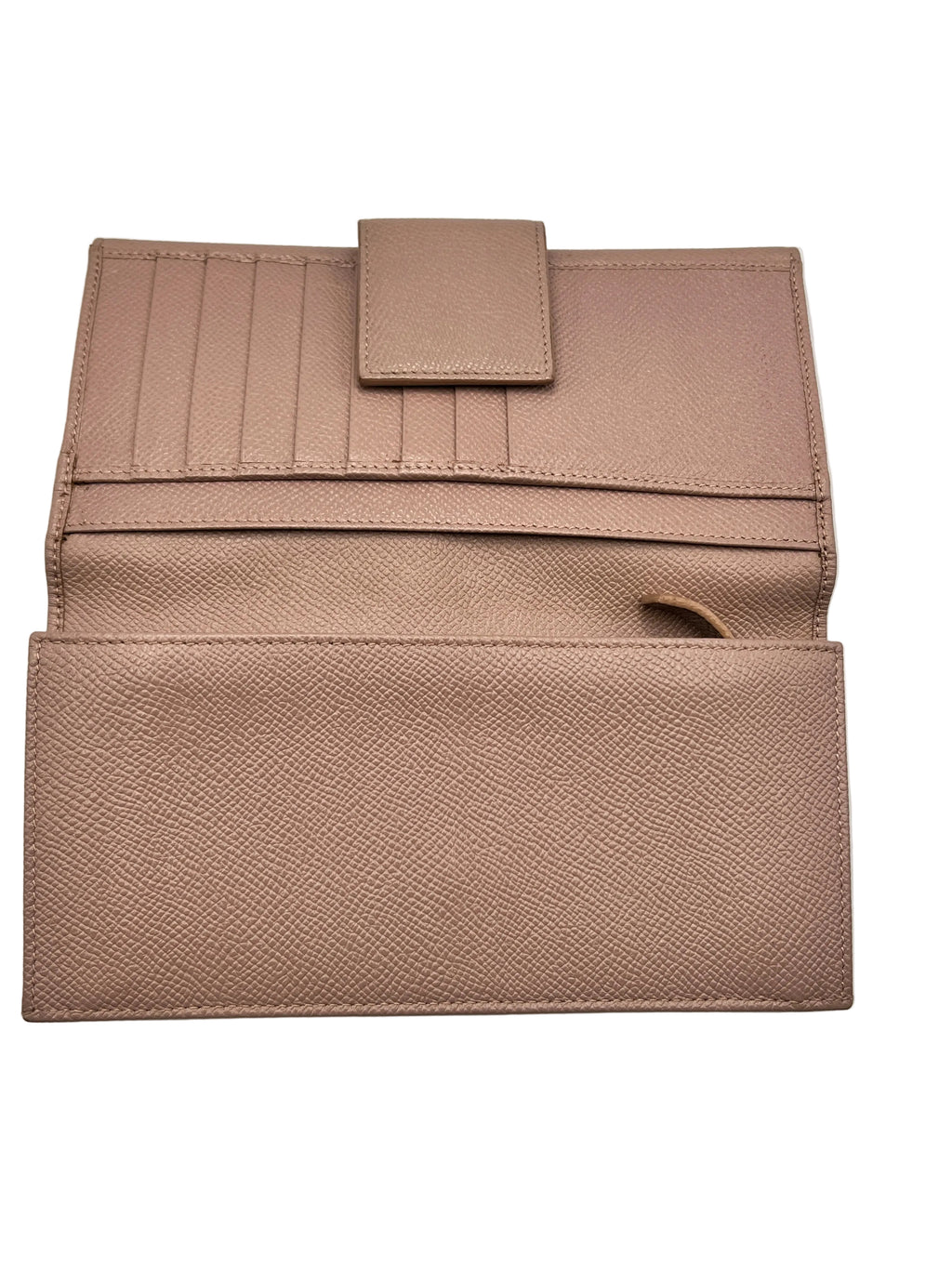 Bvlgari Bulgari Continental Long Wallet in Pink Grain Leather