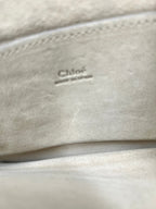 Chloé Small Faye Suede & Python-Effect Shoulder Bag Moka Brown
