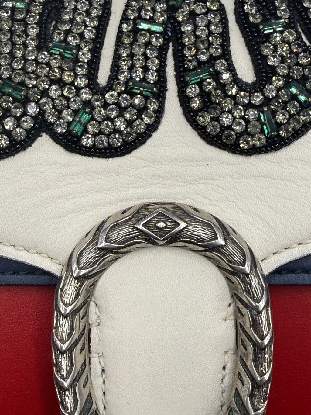 Gucci Dionysus Small Crystal-Embellished Snake Bag