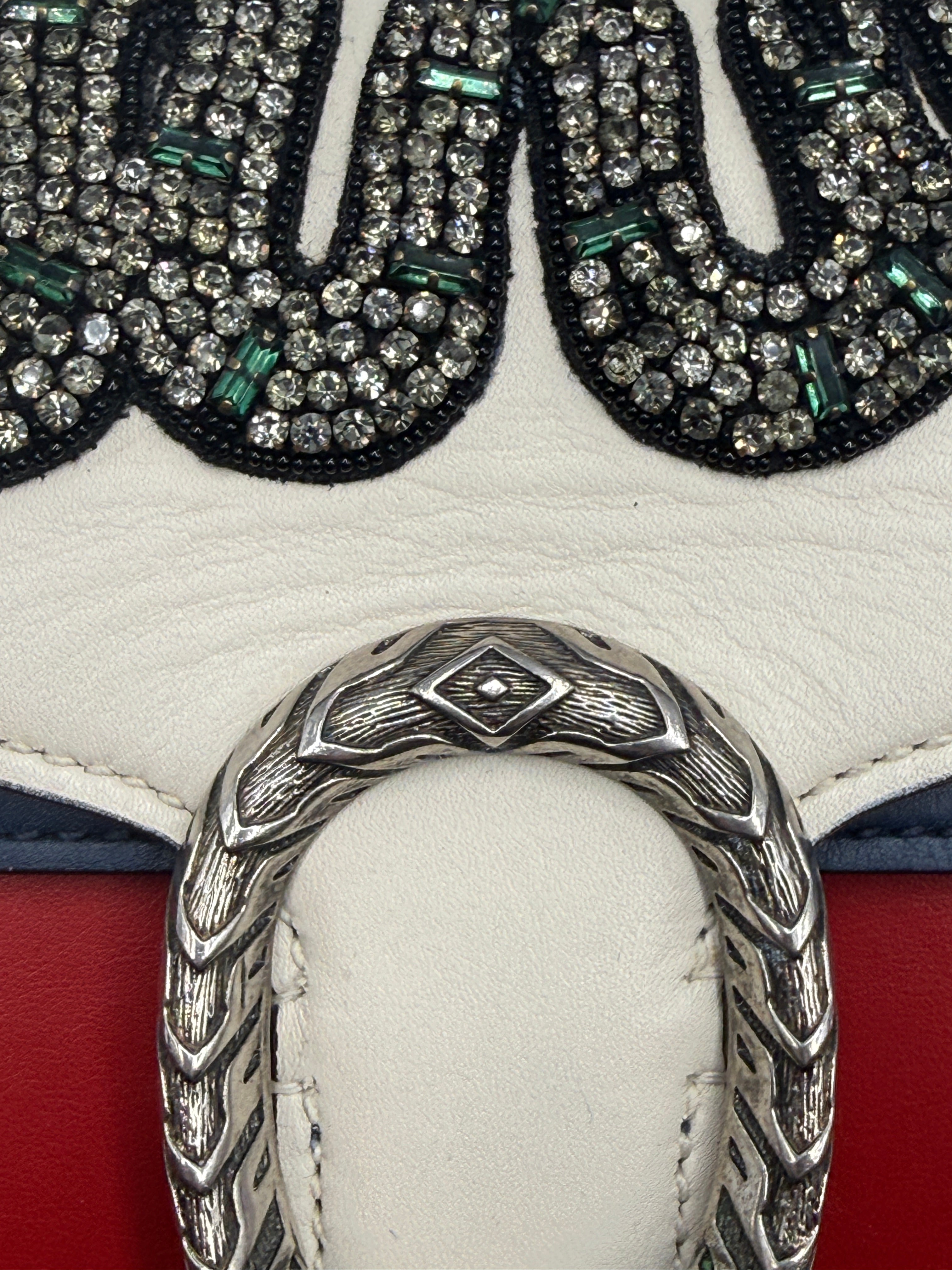 Gucci Dionysus Small Crystal-Embellished Snake Bag