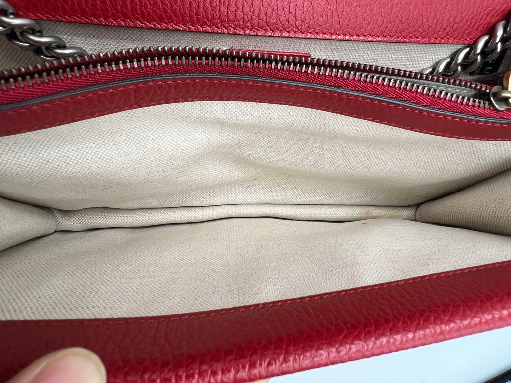 Gucci Dionysus Medium Bag with Red Leather