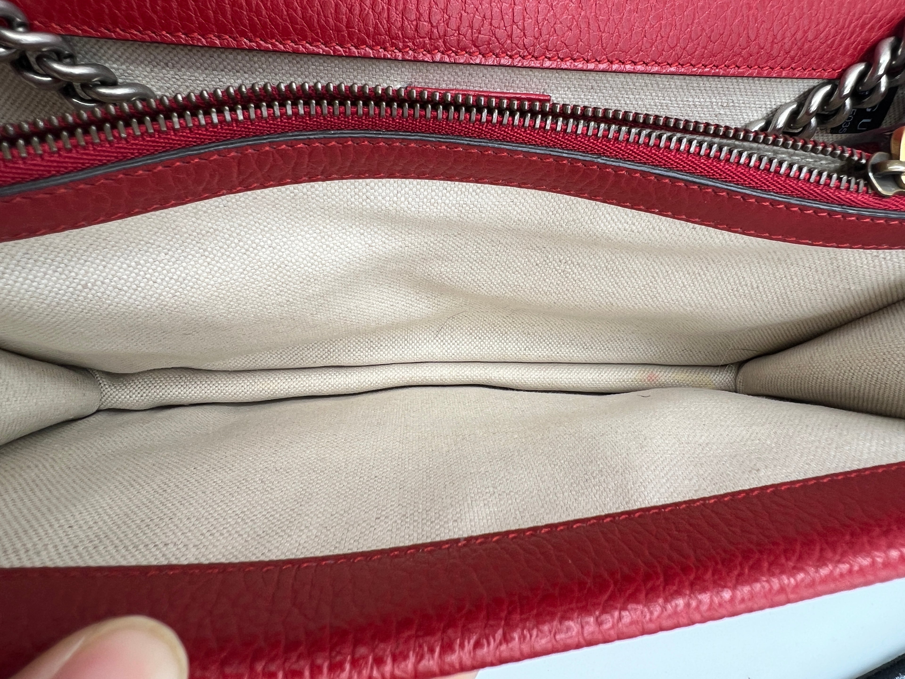 Gucci Dionysus Medium Bag with Red Leather