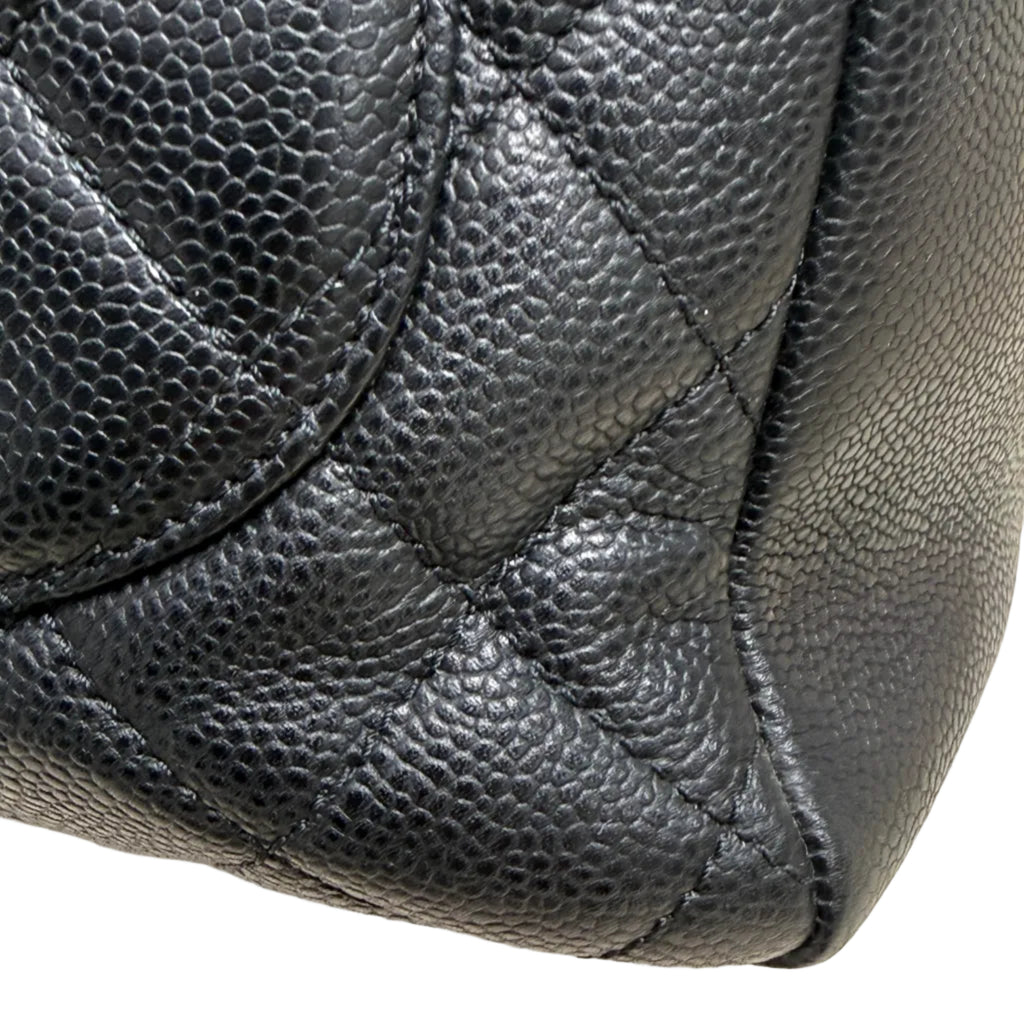Chanel Grand Shopping Tote (GST) in Black Caviar Leather with Gold Hardware