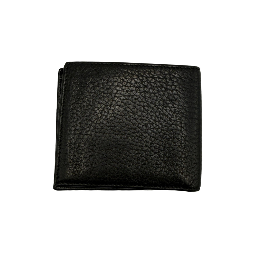 Gucci Interlocking G Continental Flap Wallet in Black Dollar Calf Leather