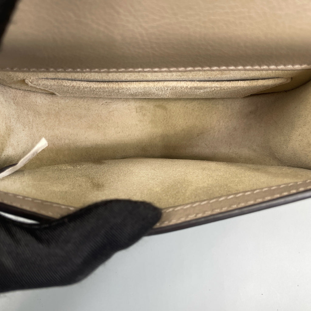 Chloé Small Nile Bracelet Bag in Motty Grey Calfskin & Suede