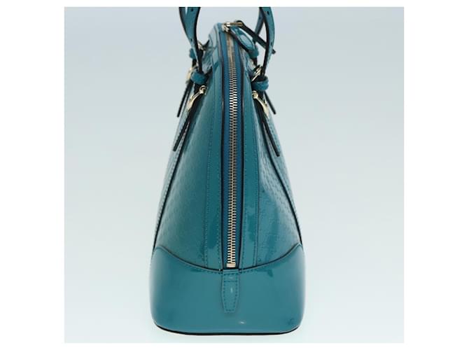 Gucci Micro Guccissima Dome Bag Blue Leather