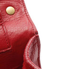 Yves Saint Laurent (YSL) Muse Two Bag in Red Textured Leather