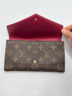 Louis Vuitton Monogram Jeanne Wallet Rose Ballerine