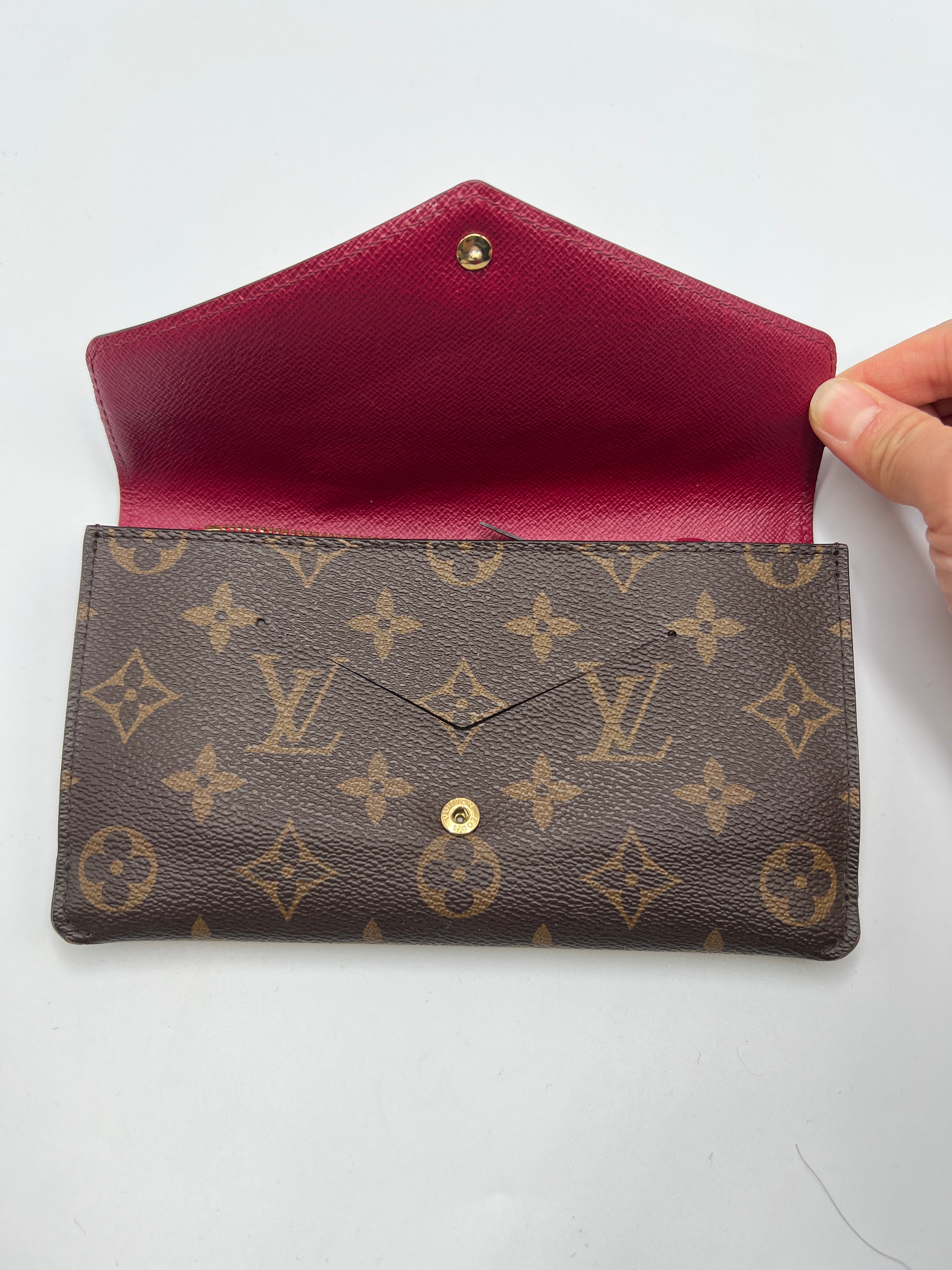 Louis Vuitton Monogram Jeanne Wallet Rose Ballerine