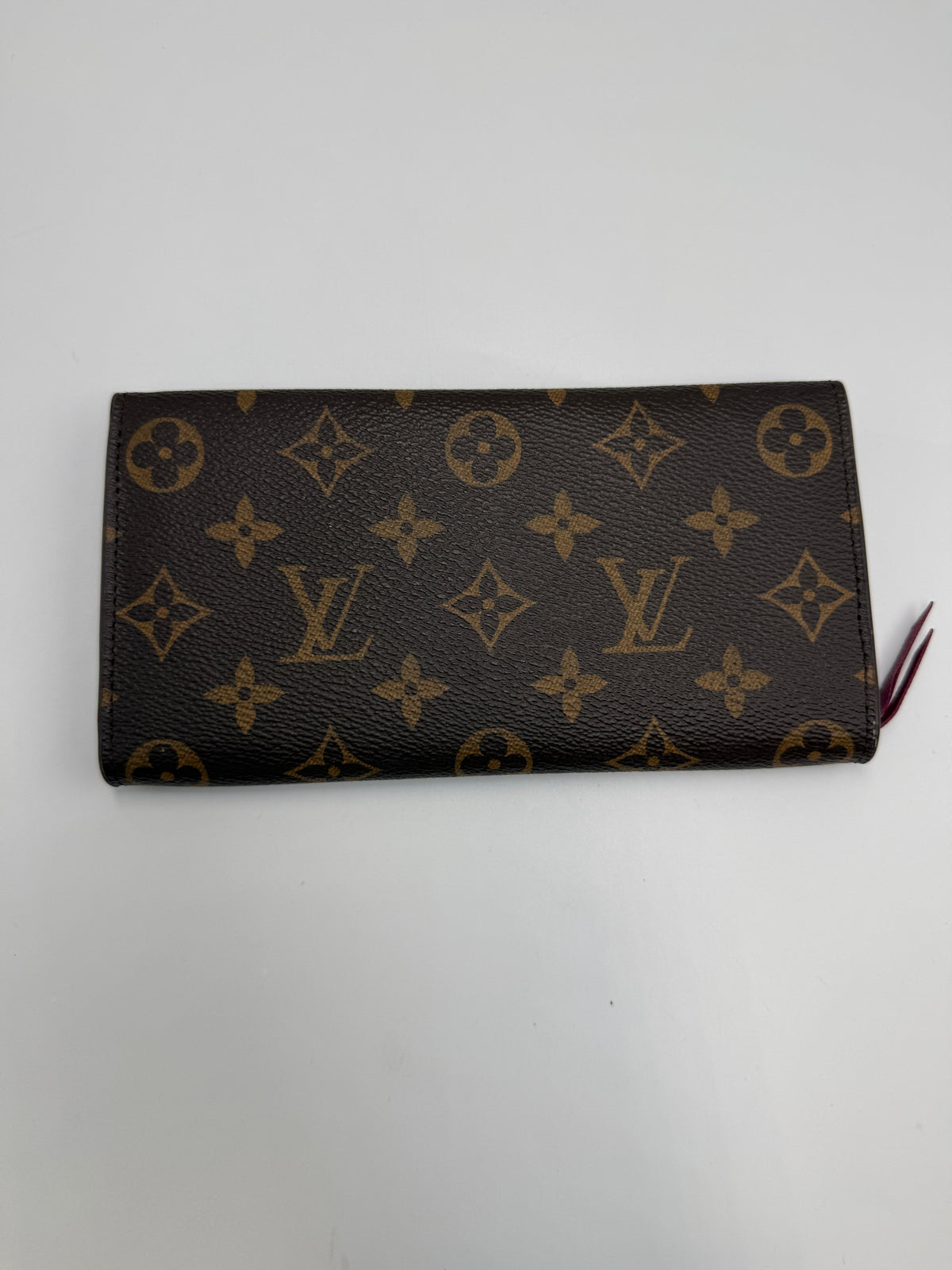 Pre-owned (Red) Louis Vuitton Monogram Zippy Wallet - Classic Long Wallet