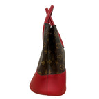 Louis Vuitton Flandrin Bag in Monogram Canvas and Red Calfskin