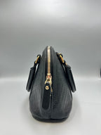 Gucci Guccissima Black Leather Dome Bag