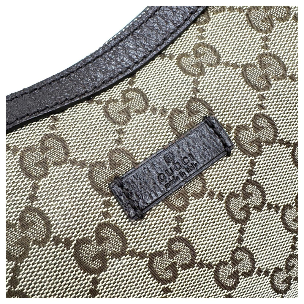 Gucci Leather Sherry Line Half Moon Sling Shoulder Bag