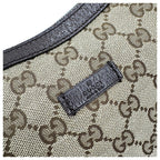 Gucci Leather Sherry Line Half Moon Sling Shoulder Bag