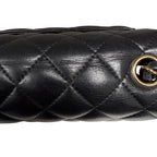 Chanel Classic Square Mini Flap Bag in Black Lambskin with Gold Hardware