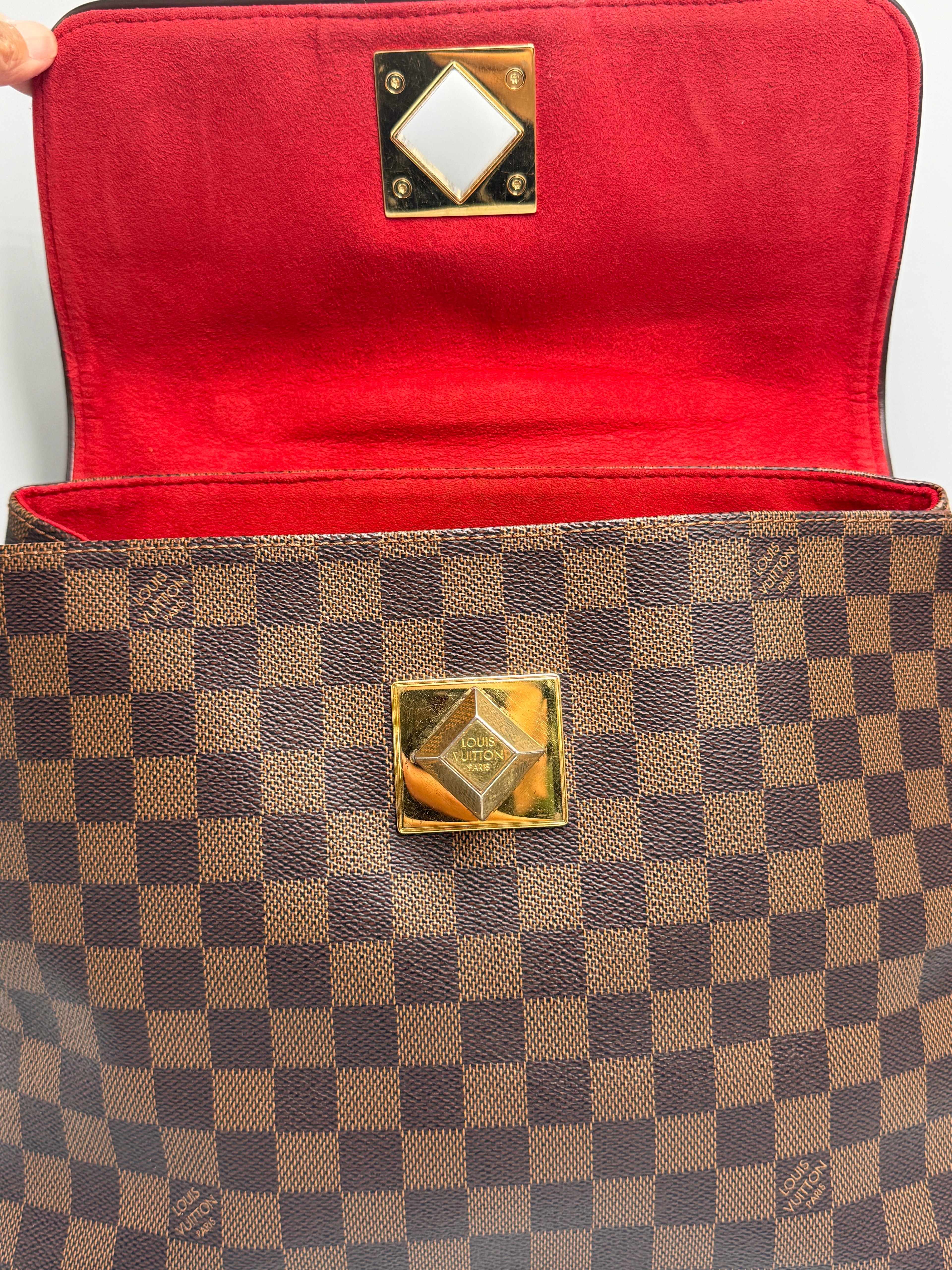 Product Title Louis Vuitton Vintage Bergamo MM in Damier Ébène Canvas