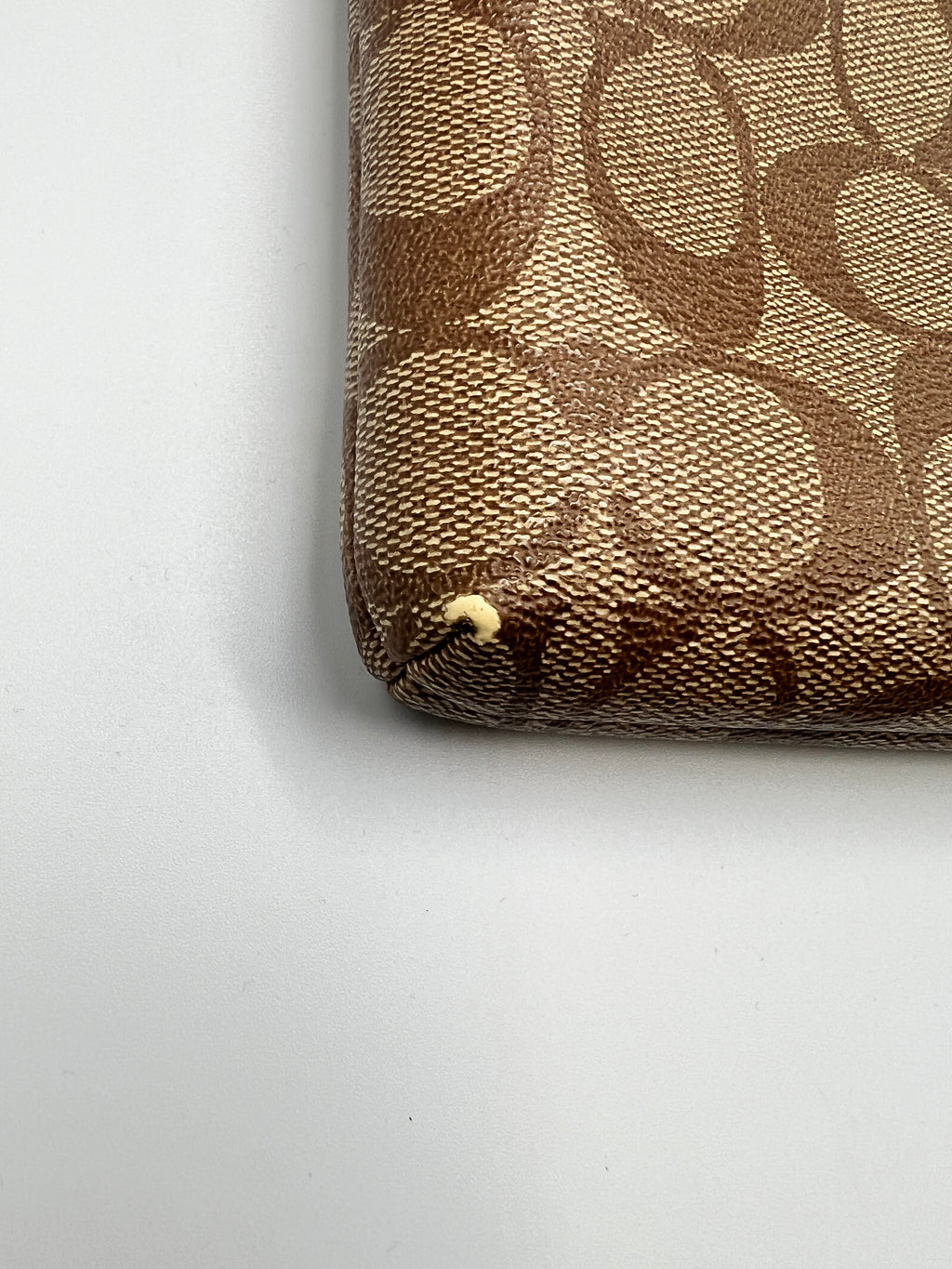 Coach East West Pop Up Messenger in Signature Canvas Brown/Saddle