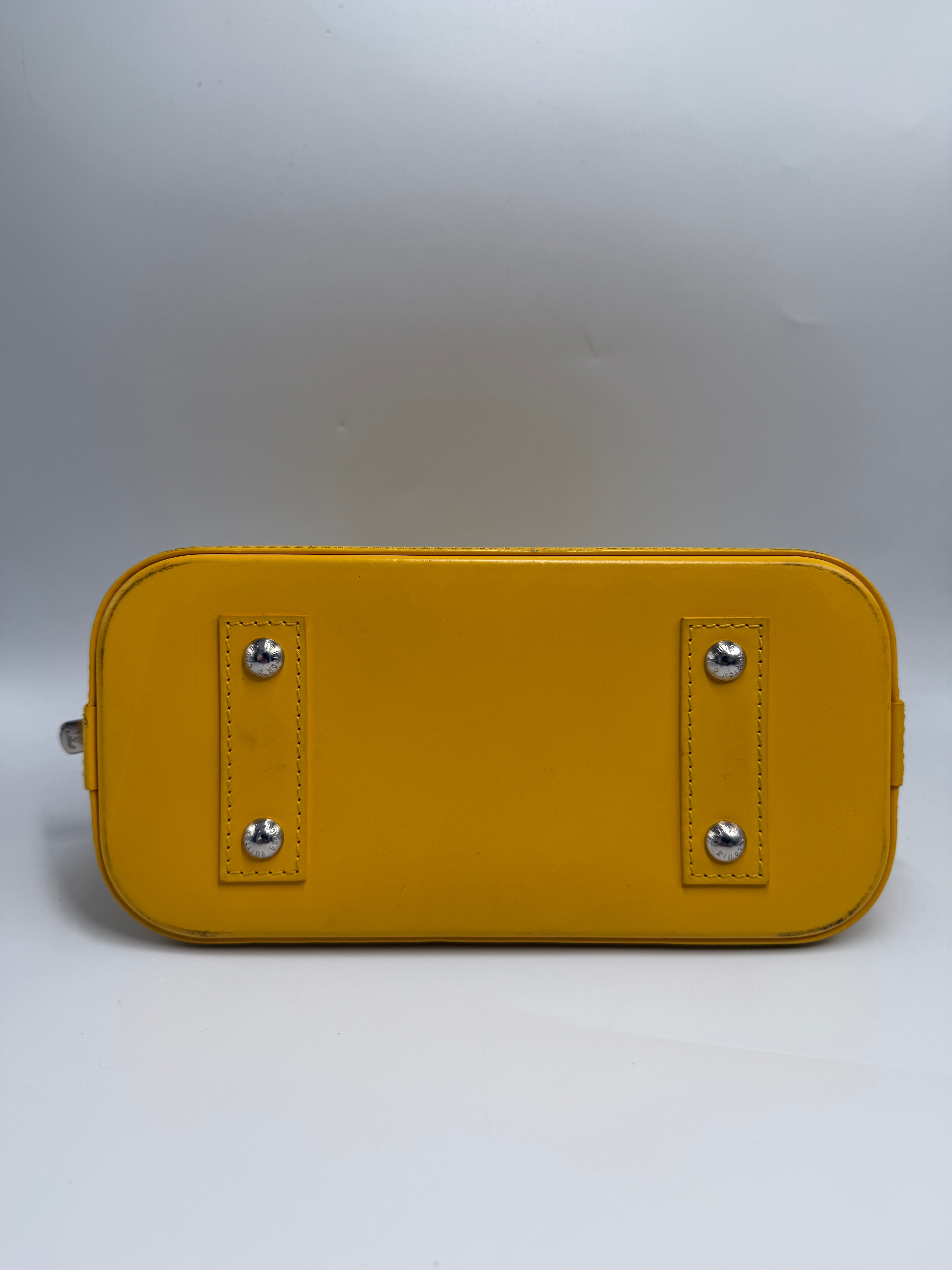 Louis Vuitton Alma BB Epi Leather Satchel Bag